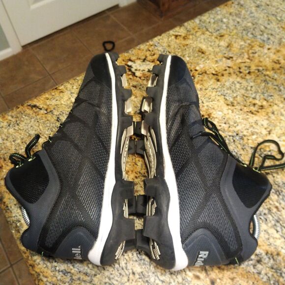 Riddell Generator Mid Lace Up Football Cleat Men's Size 13 Black Gray LD21567 - Picture 6 of 12